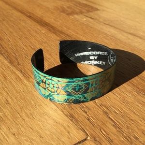 Vintage Bracelet Recycled Records Vinyl Art